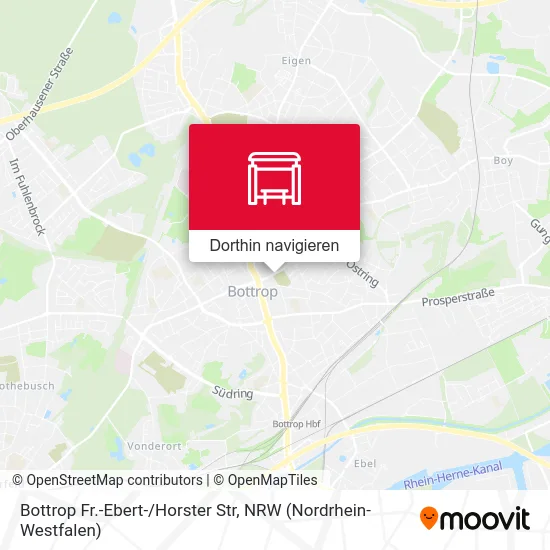 Bottrop Fr.-Ebert-/Horster Str Karte