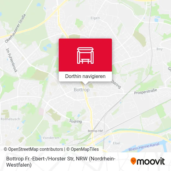 Bottrop Fr.-Ebert-/Horster Str Karte