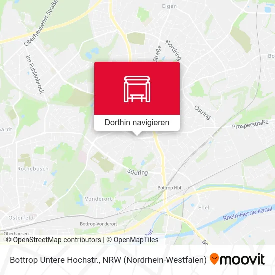 Bottrop Untere Hochstr. Karte