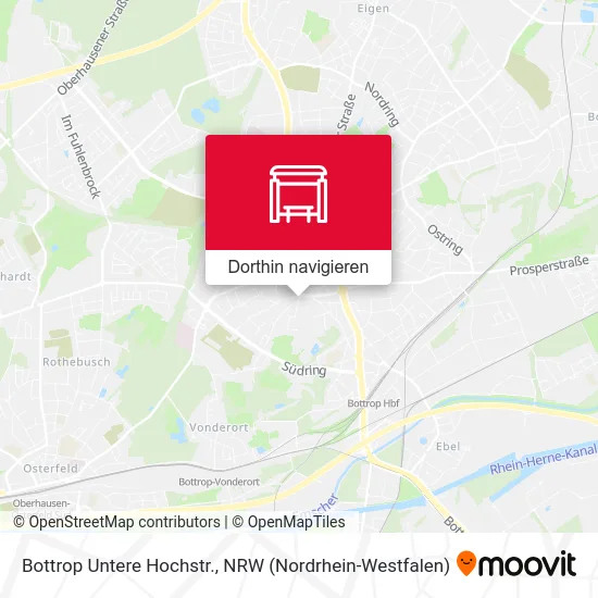 Bottrop Untere Hochstr. Karte