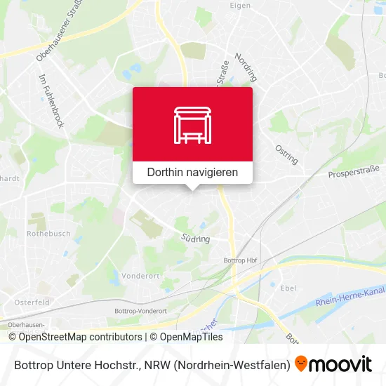 Bottrop Untere Hochstr. Karte