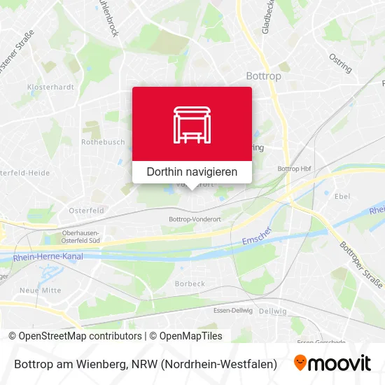 Bottrop am Wienberg Karte