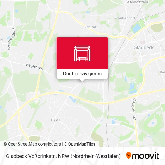 Gladbeck Voßbrinkstr. Karte