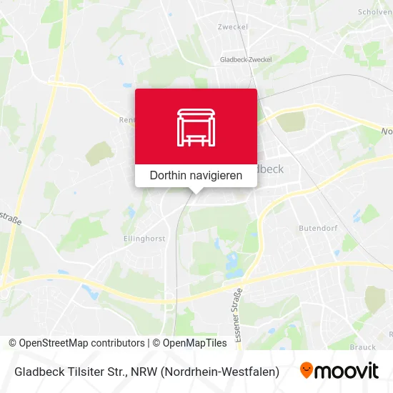 Gladbeck Tilsiter Str. Karte