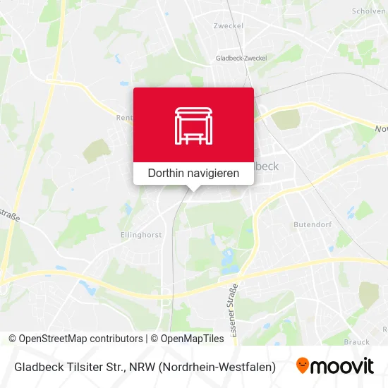 Gladbeck Tilsiter Str. Karte
