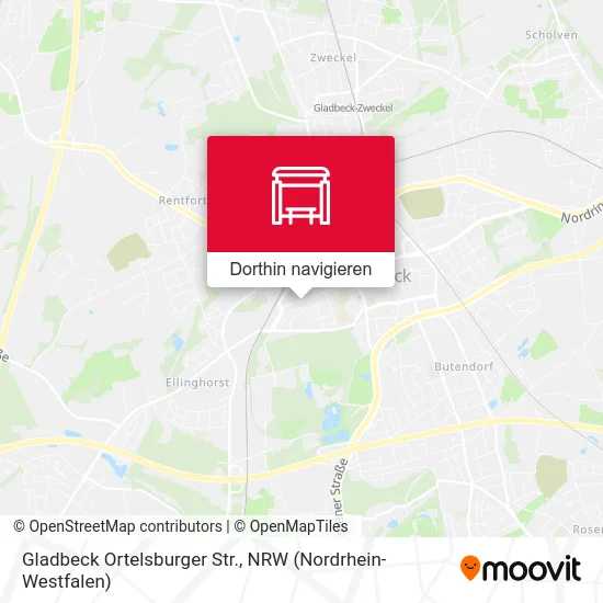 Gladbeck Ortelsburger Str. Karte