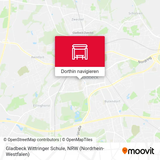 Gladbeck Wittringer Schule Karte