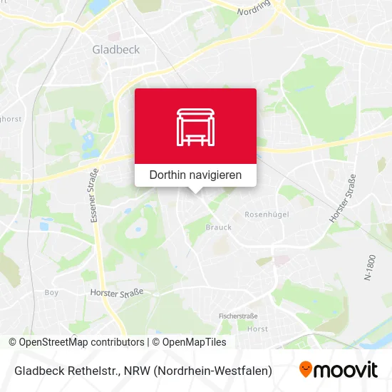 Gladbeck Rethelstr. Karte