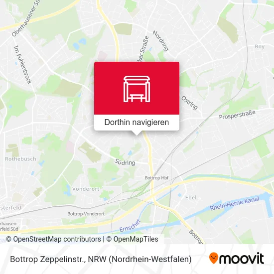 Bottrop Zeppelinstr. Karte