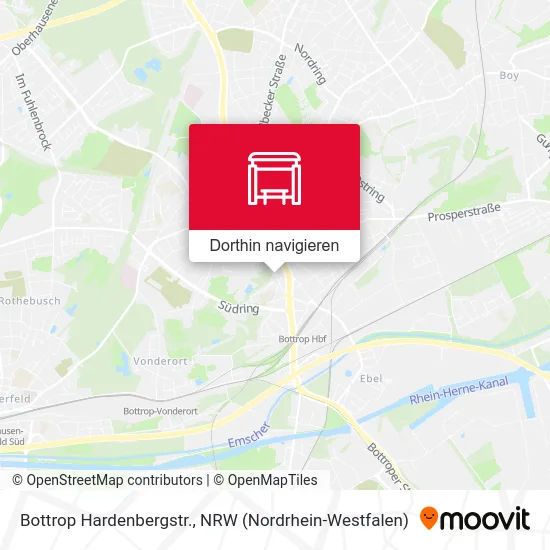 Bottrop Hardenbergstr. Karte