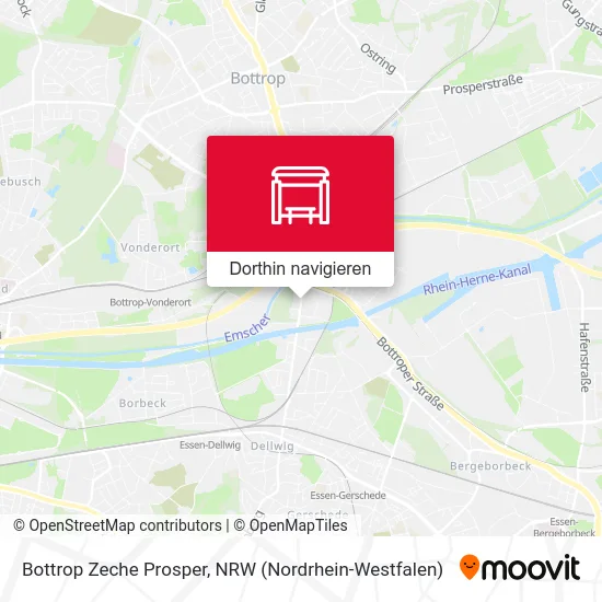 Bottrop Zeche Prosper Karte