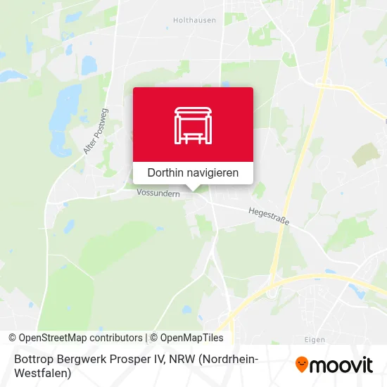 Bottrop Bergwerk Prosper IV Karte