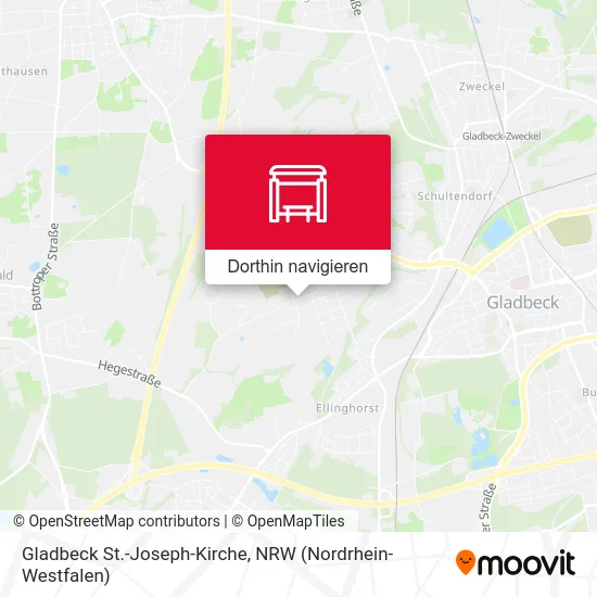 Gladbeck St.-Joseph-Kirche Karte