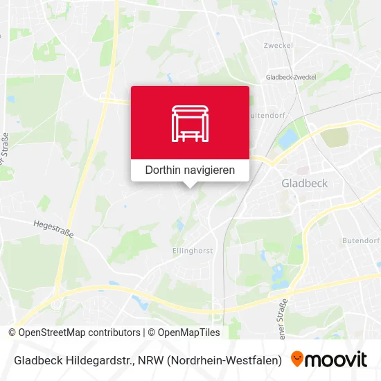 Gladbeck Hildegardstr. Karte