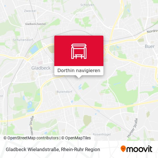 Gladbeck Wielandstraße Karte