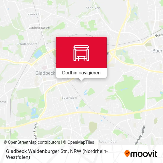Gladbeck Waldenburger Str. Karte