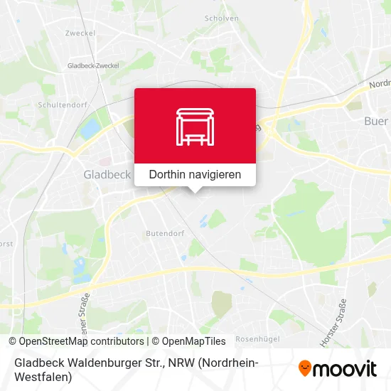Gladbeck Waldenburger Str. Karte