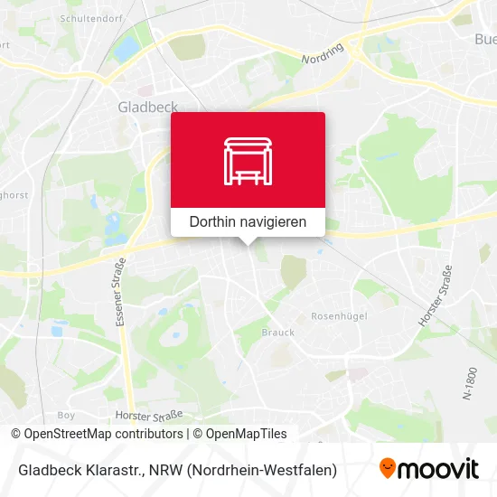 Gladbeck Klarastr. Karte