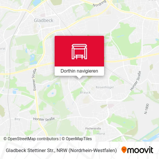 Gladbeck Stettiner Str. Karte