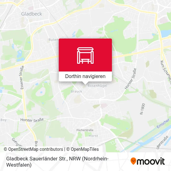 Gladbeck Sauerländer Str. Karte