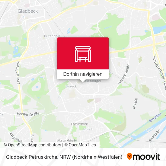 Gladbeck Petruskirche Karte
