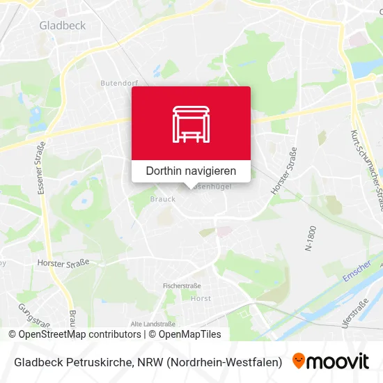 Gladbeck Petruskirche Karte