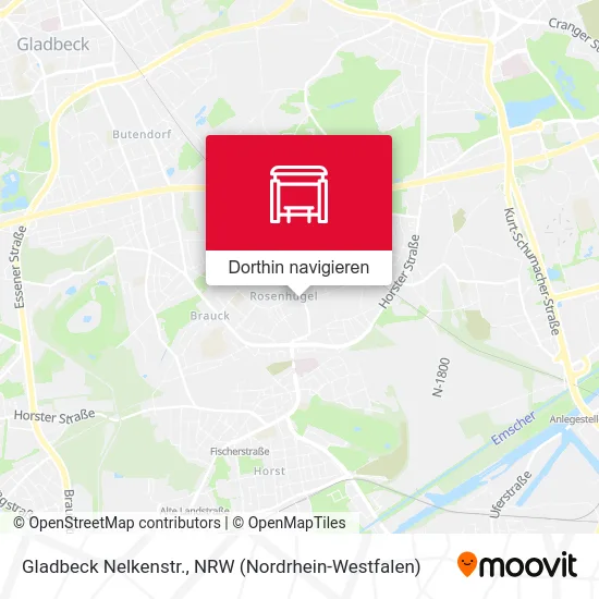 Gladbeck Nelkenstr. Karte