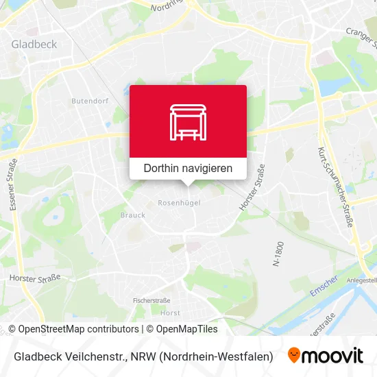 Gladbeck Veilchenstr. Karte