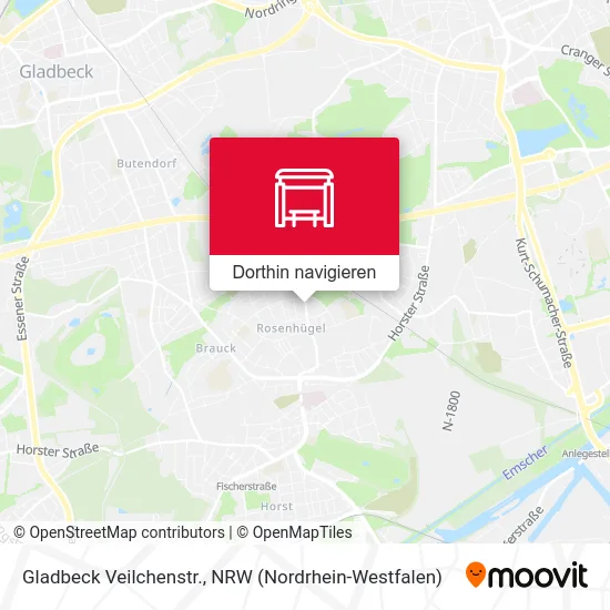 Gladbeck Veilchenstr. Karte