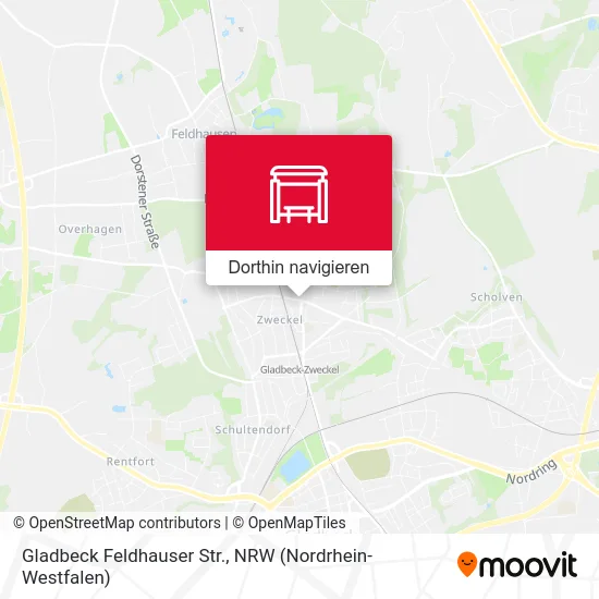 Gladbeck Feldhauser Str. Karte