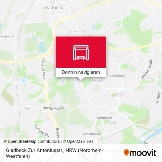 Gladbeck Zur Antoniusstr. Karte