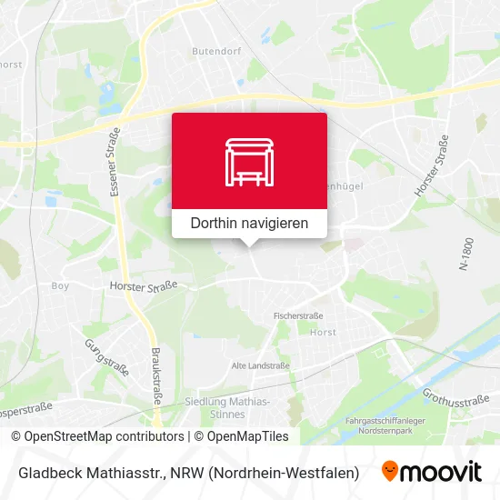 Gladbeck Mathiasstr. Karte