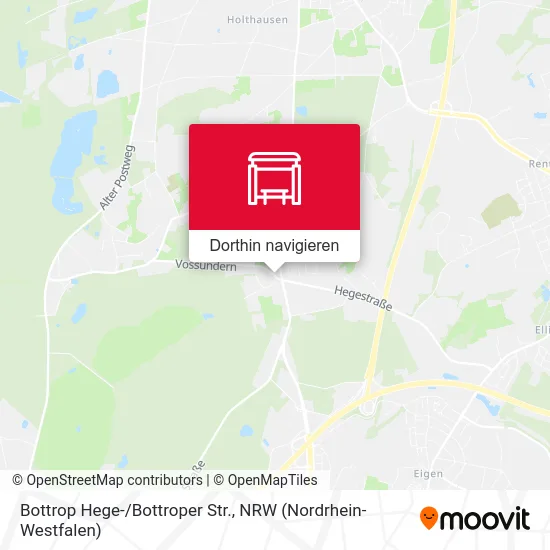 Bottrop Hege-/Bottroper Str. Karte