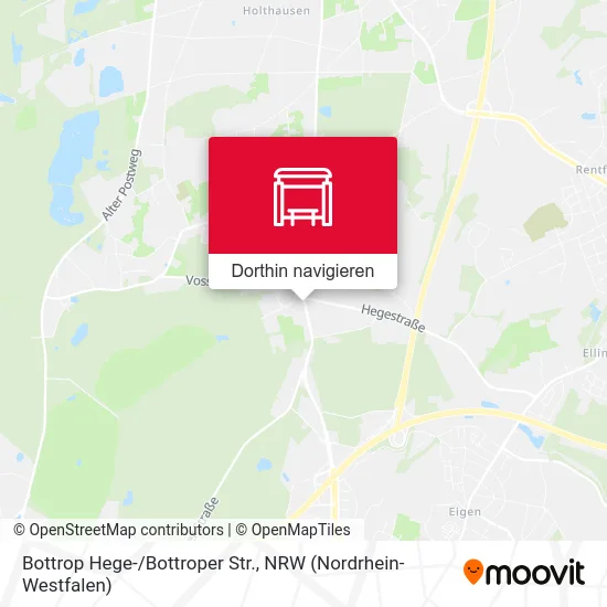Bottrop Hege-/Bottroper Str. Karte