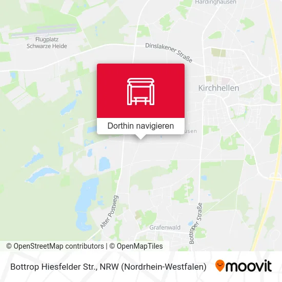 Bottrop Hiesfelder Str. Karte