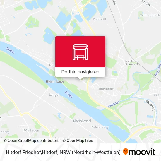 Hitdorf Friedhof,Hitdorf Karte