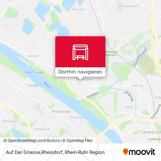 Auf Der Griesse,Rheindorf Karte
