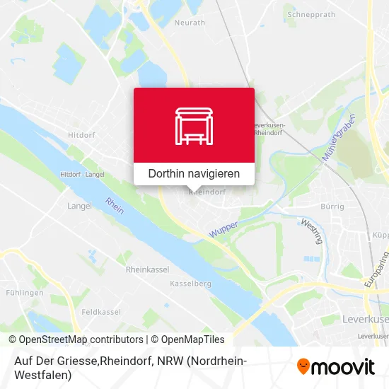 Auf Der Griesse,Rheindorf Karte