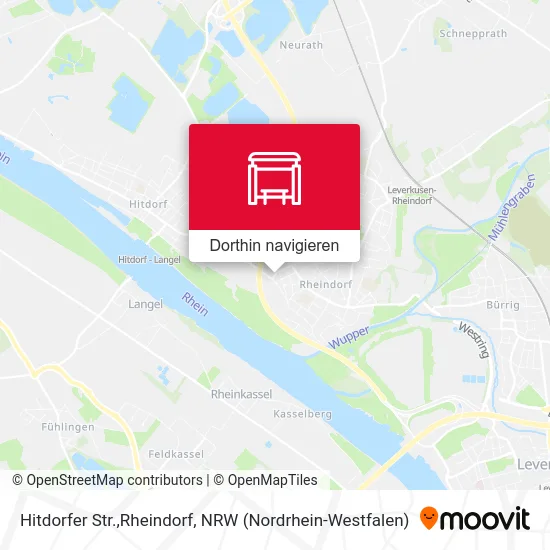 Hitdorfer Str.,Rheindorf Karte