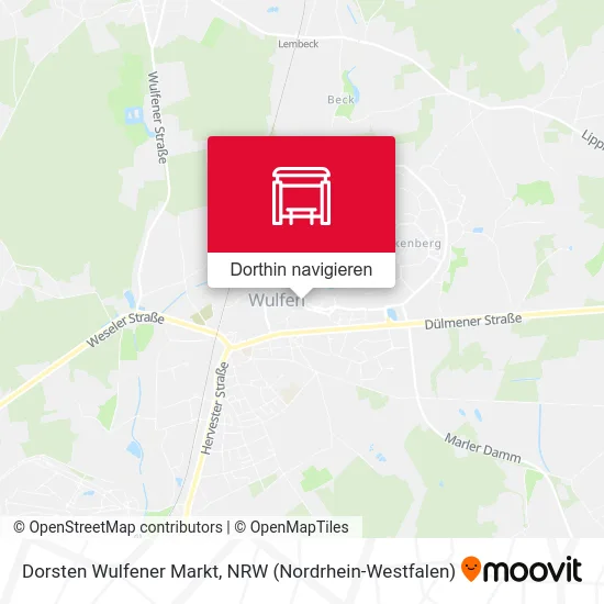Dorsten Wulfener Markt Karte