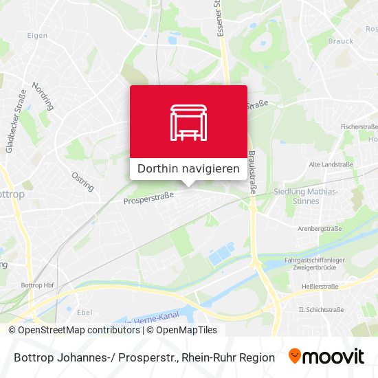 Bottrop Johannes-/ Prosperstr. Karte