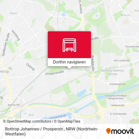 Bottrop Johannes-/ Prosperstr. Karte