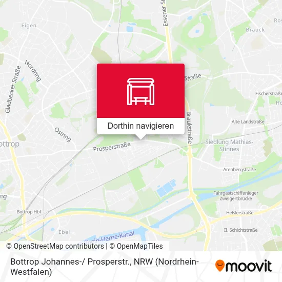 Bottrop Johannes-/ Prosperstr. Karte
