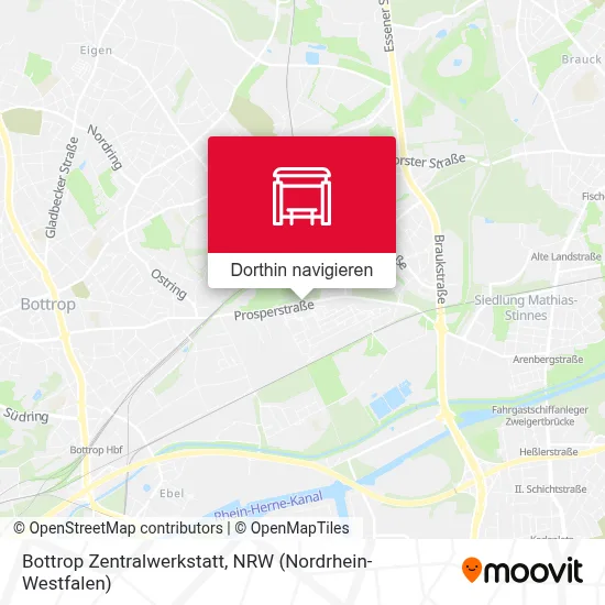 Bottrop Zentralwerkstatt Karte