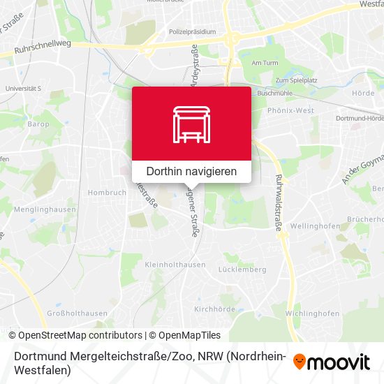 Dortmund Mergelteichstraße/Zoo Karte