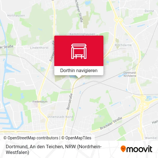 Dortmund, An den Teichen Karte