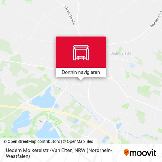 Uedem Molkereistr./Van Elten Karte