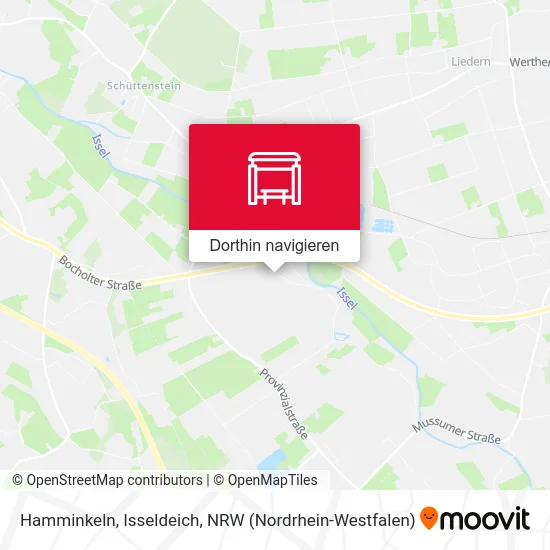 Hamminkeln, Isseldeich Karte