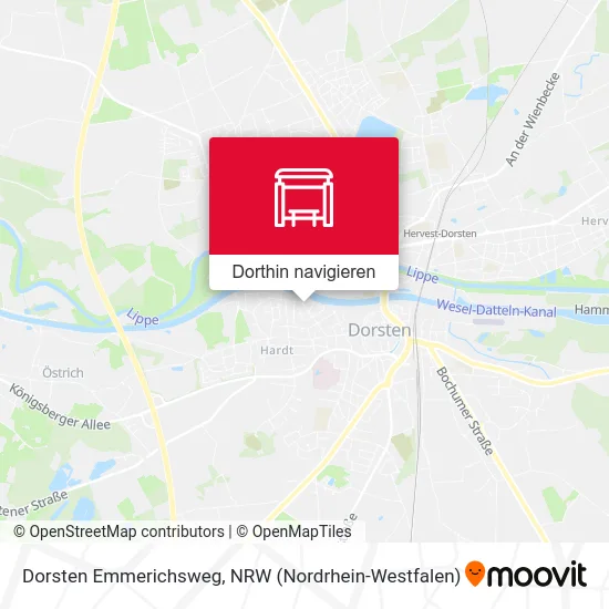 Dorsten Emmerichsweg Karte