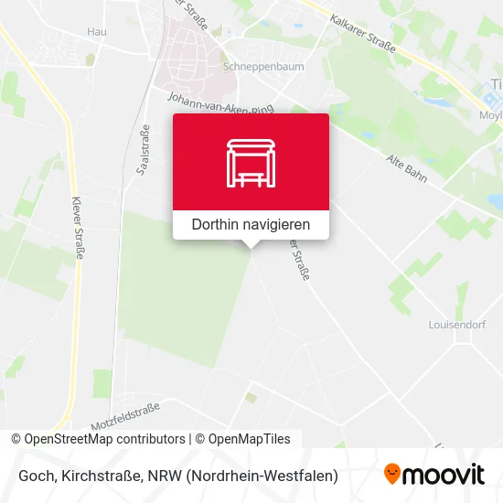 Goch, Kirchstraße Karte